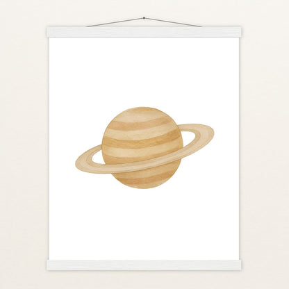 Saturn Poster mit Leisten von tinylearner