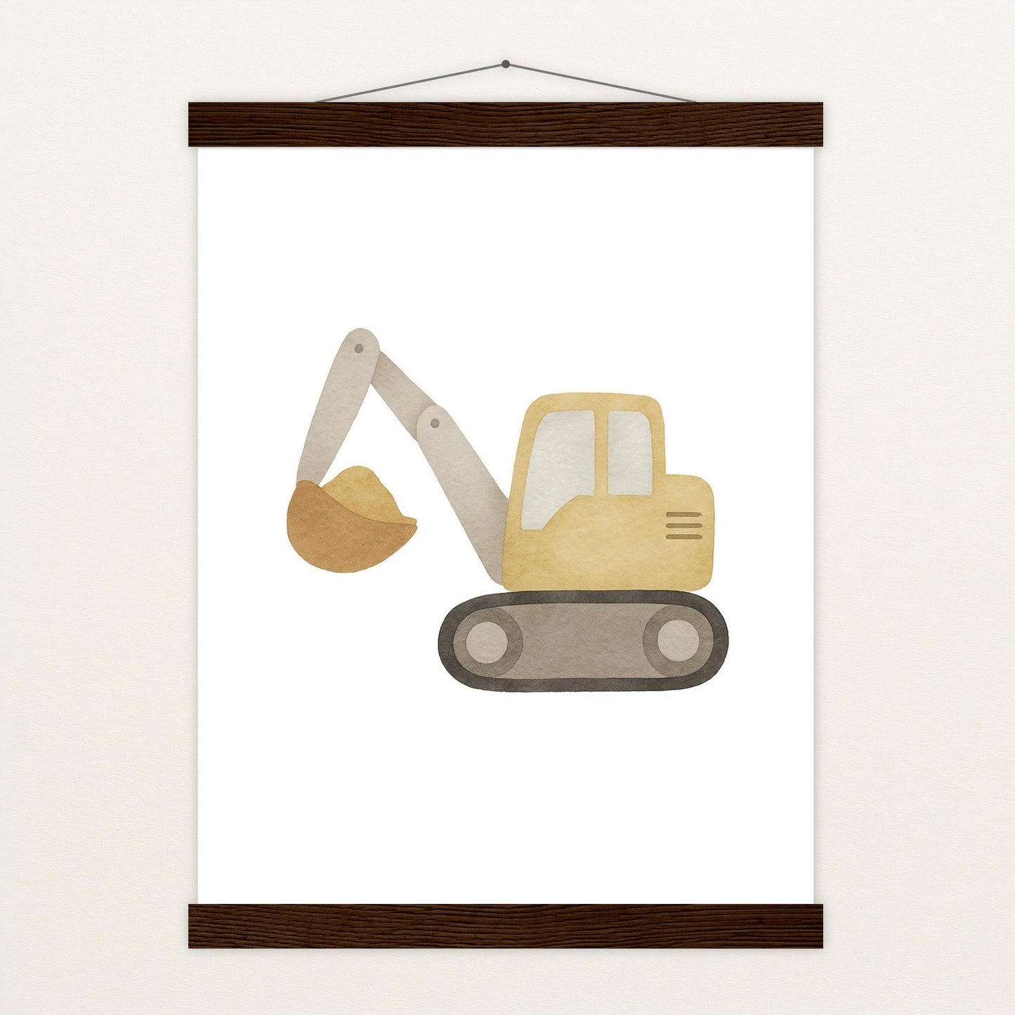 Bagger Poster mit Leisten von tinylearner