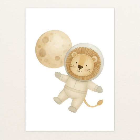 Leo der Löwe - Motiv: "Astronaut" Poster von tinylearner