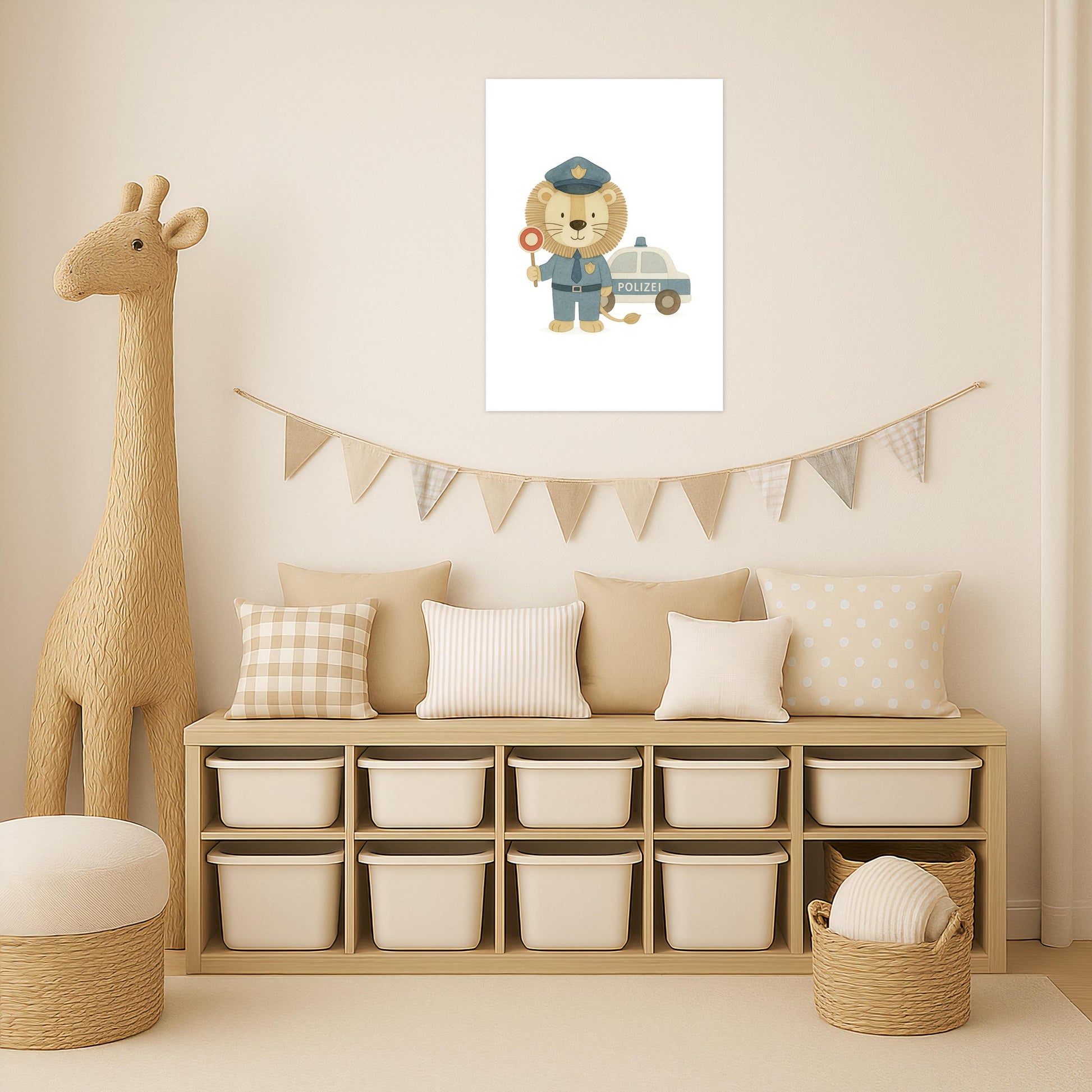 Leo der Löwe - Motiv: "Polizei" Poster von tinylearner