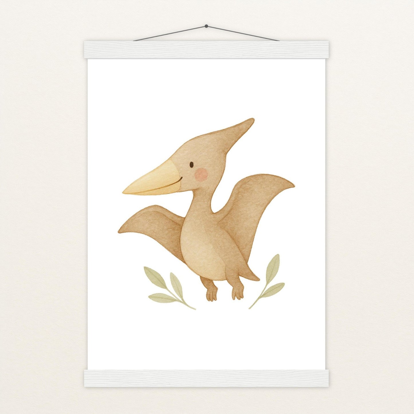 Dinosaurier Pteranodon Poster mit Leisten von tinylearner