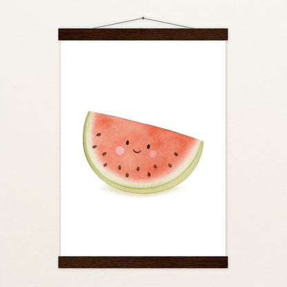 Obst: Melone Poster mit Leisten von tinylearner