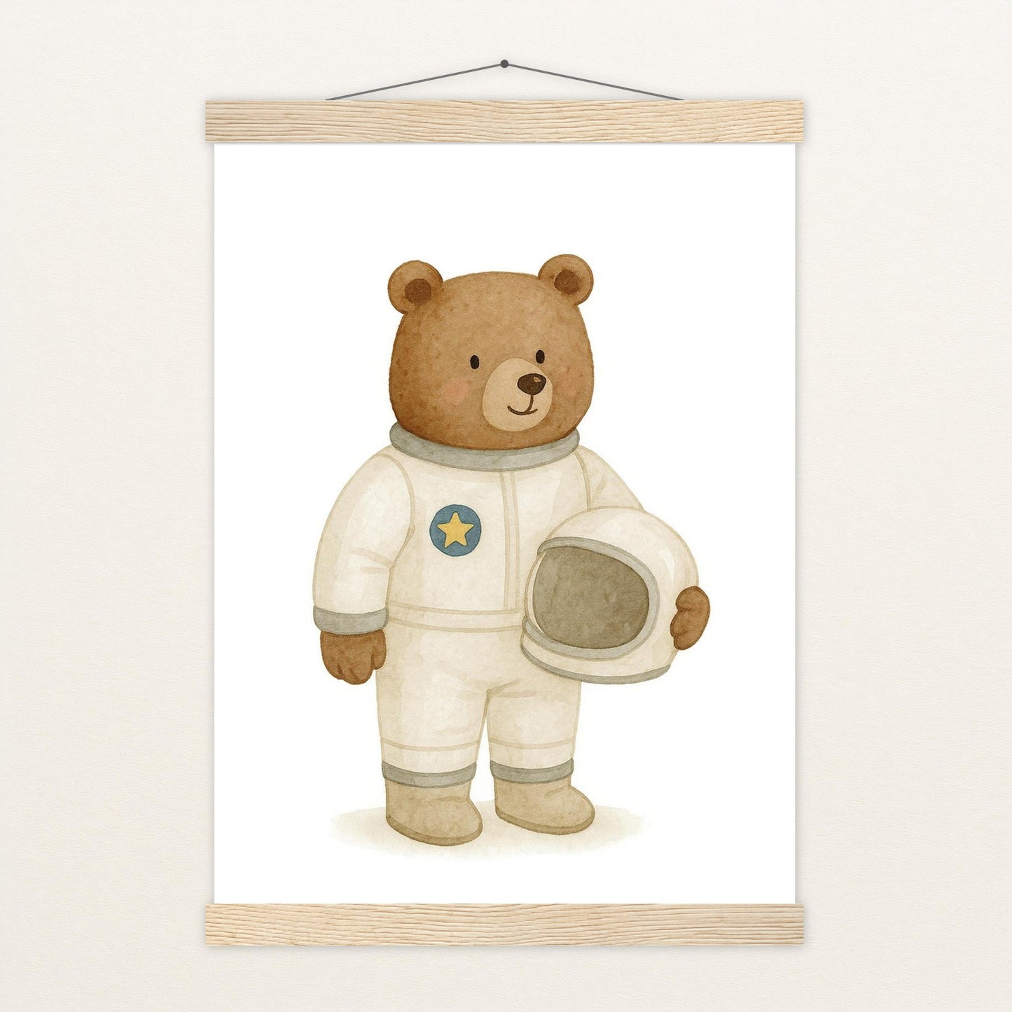 Balu der Bär - Motiv: "Astronaut" Poster mit Leisten von tinylearner