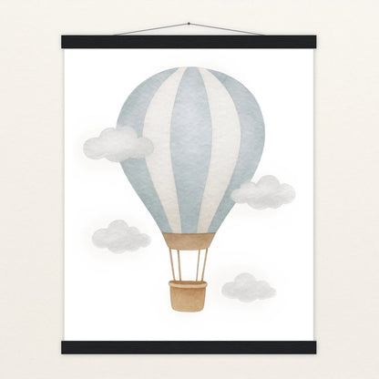 Heißluftballon Poster mit Leisten von tinylearner