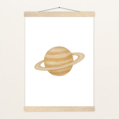 Saturn Poster mit Leisten von tinylearner