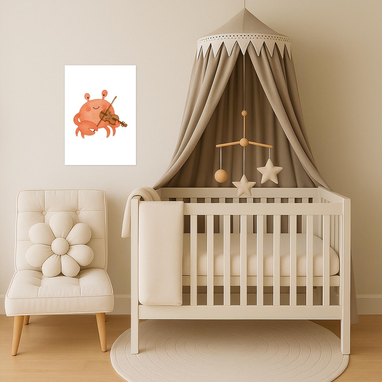 Krabbi der Krebs - Motiv: "Geige" Poster von tinylearner