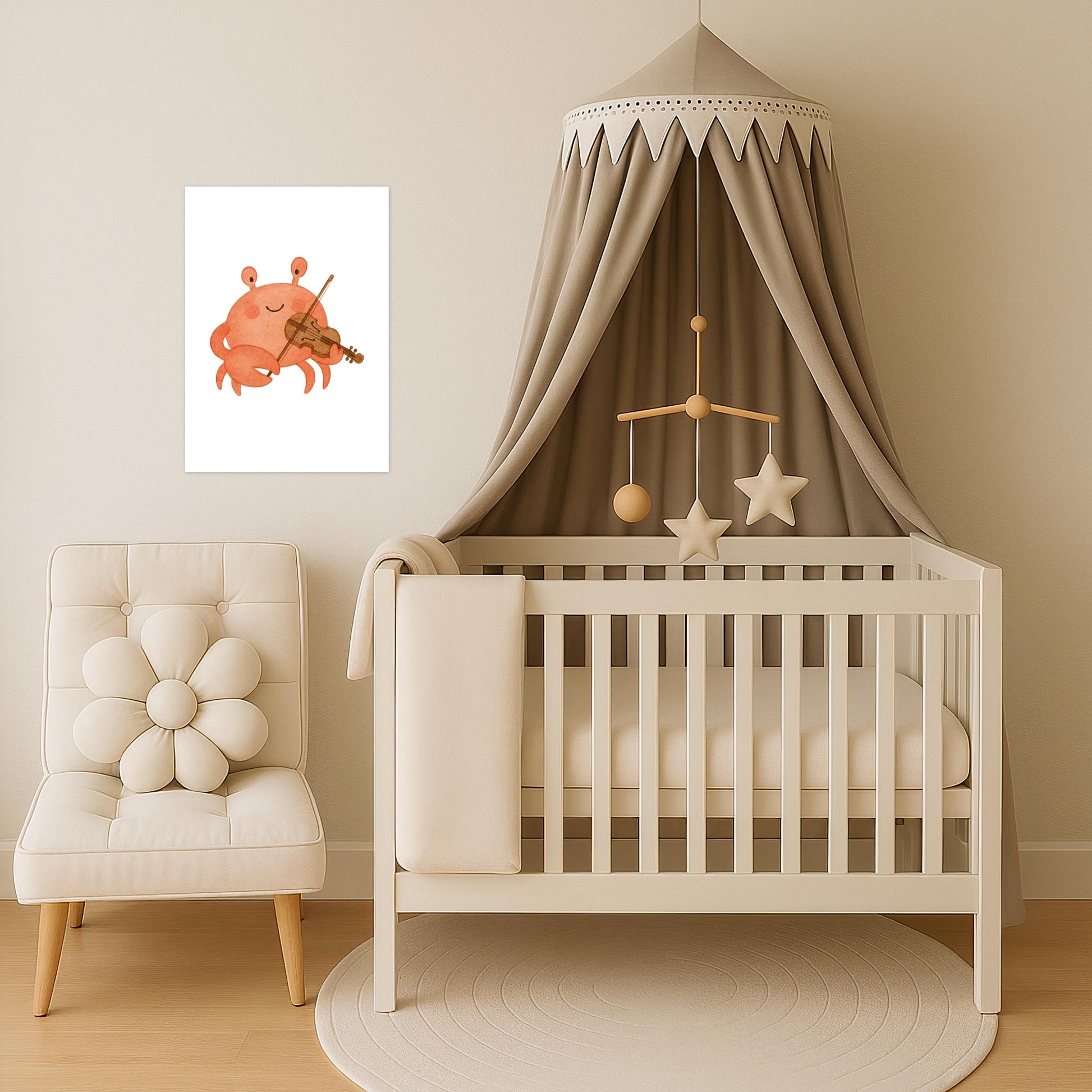 Krabbi der Krebs - Motiv: "Geige" Poster von tinylearner