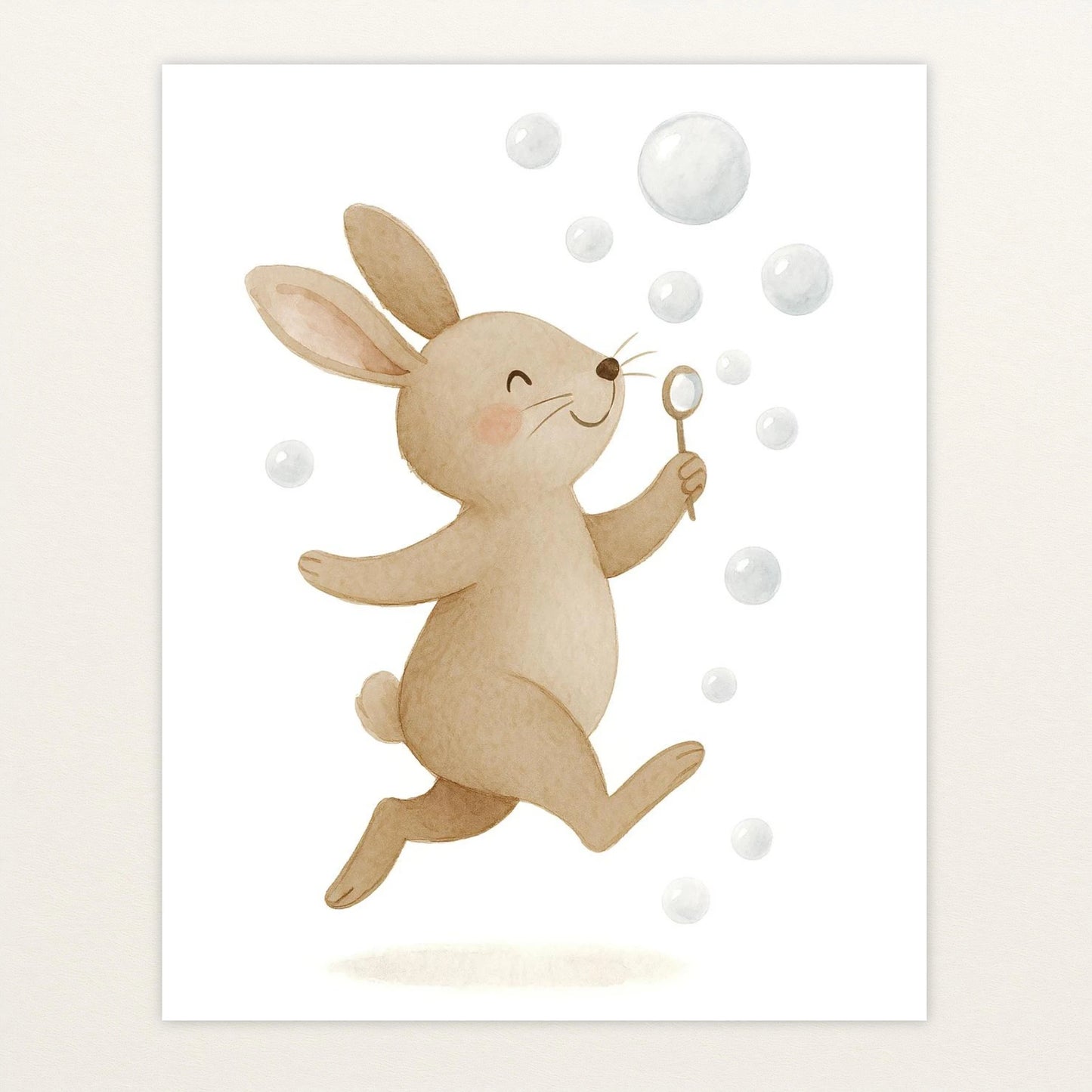 Holly der Hase - Motiv: "Seifenblasen" Poster von tinylearner