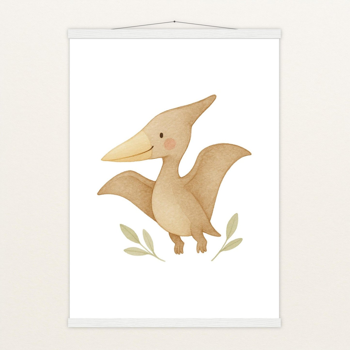 Dinosaurier Pteranodon Poster mit Leisten von tinylearner