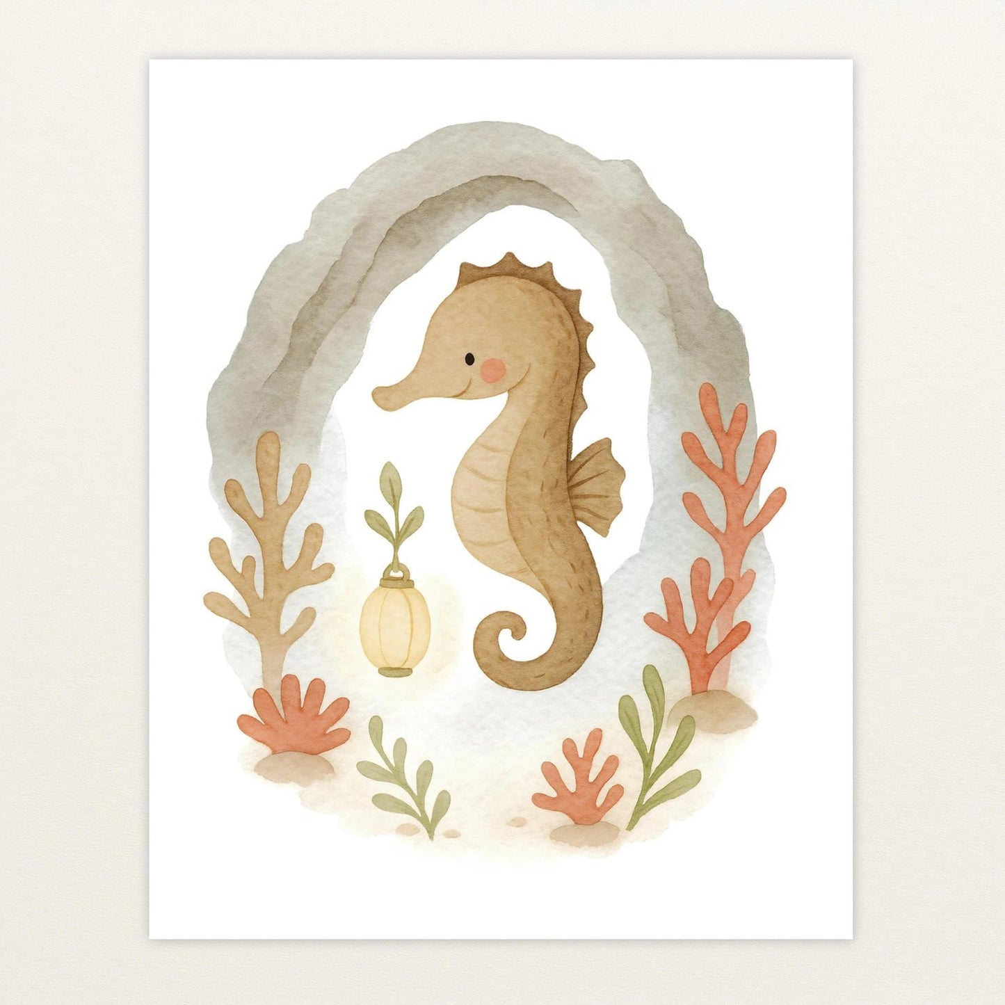 Suri das Seepferdchen - Motiv: "Höhle" Poster von tinylearner