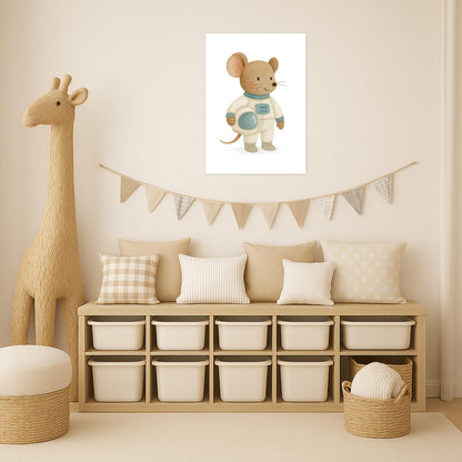 Mimi die Maus - Motiv: "Astronaut" Poster von tinylearner