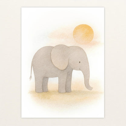 Emil der Elefant - Motiv: "Sonne" Poster von tinylearner