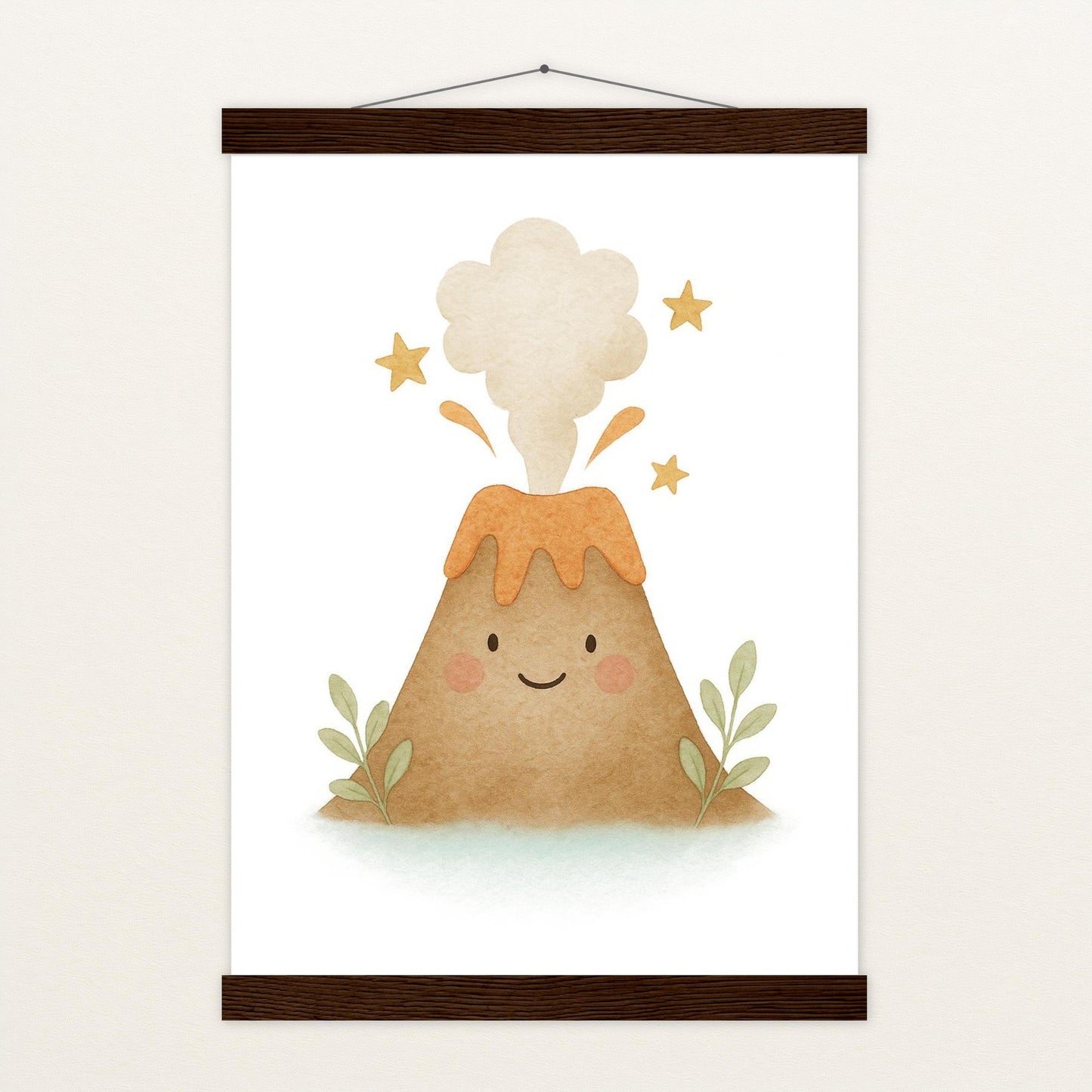 Vulkan Poster mit Leisten von tinylearner