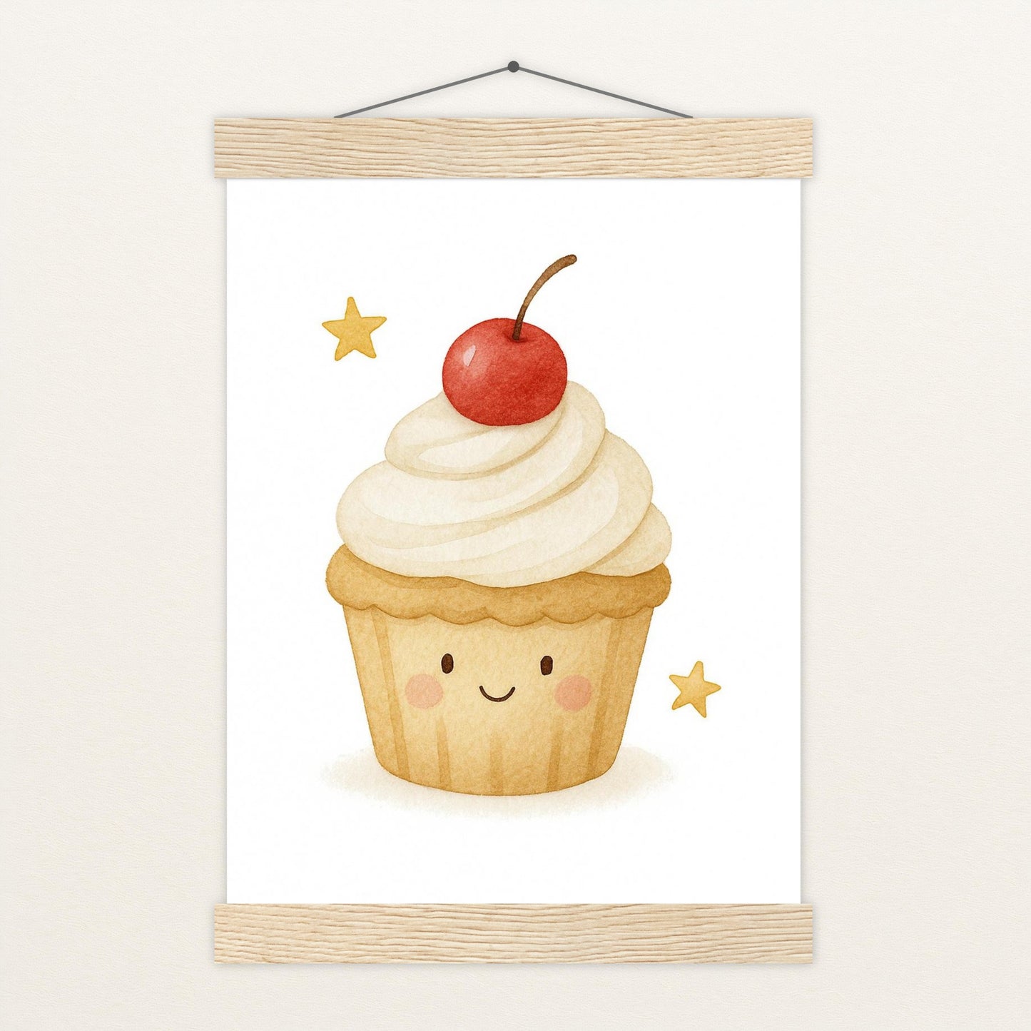 Süßes: Cupcake Poster mit Leisten von tinylearner