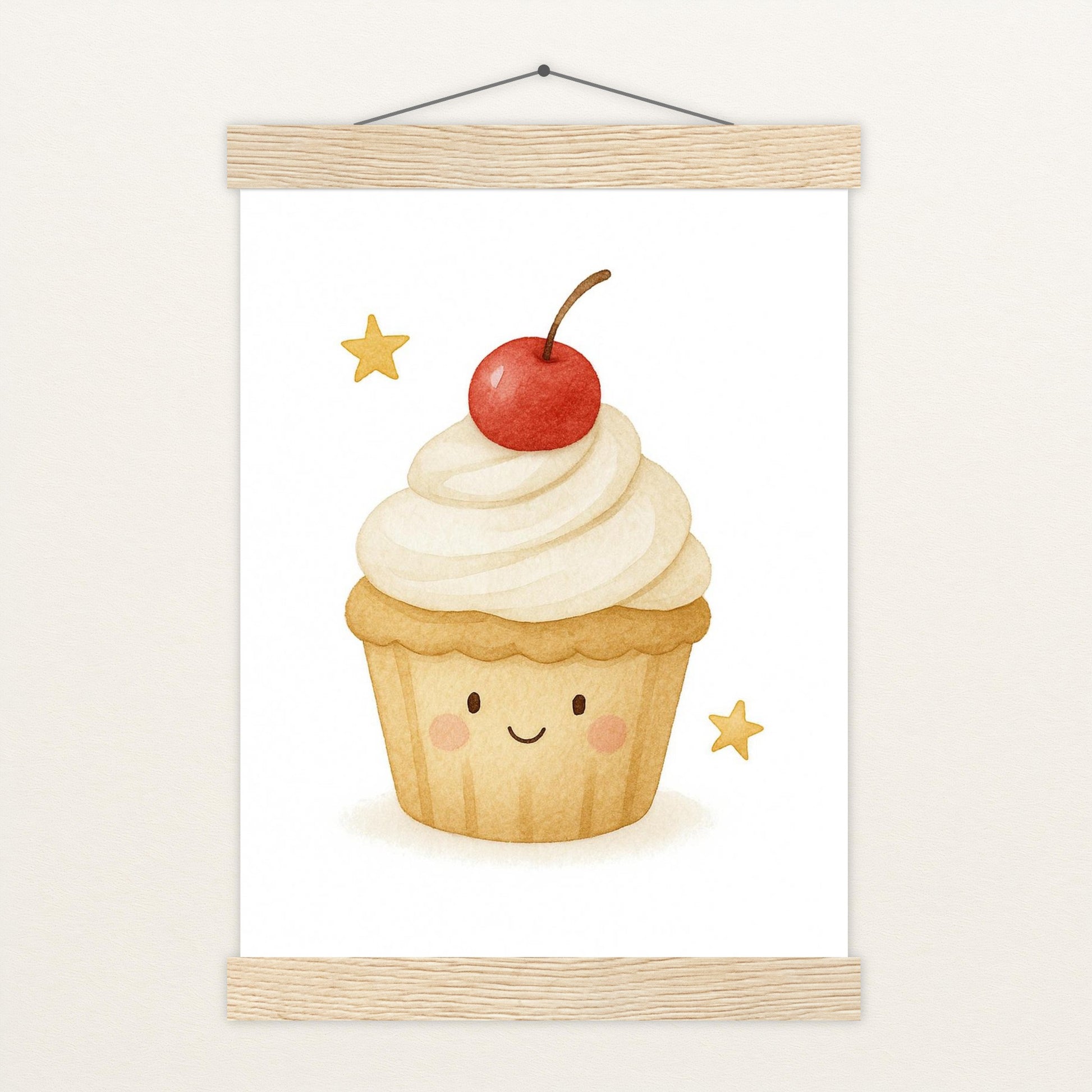 Süßes: Cupcake Poster mit Leisten von tinylearner