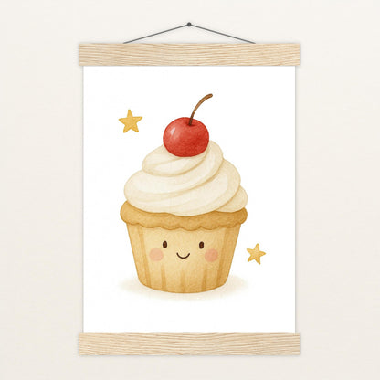 Süßes: Cupcake Poster mit Leisten von tinylearner