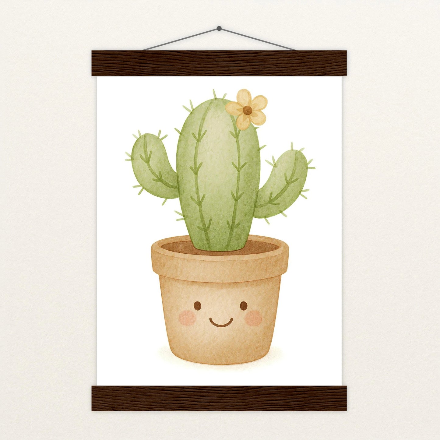 Kaktus Poster mit Leisten von tinylearner