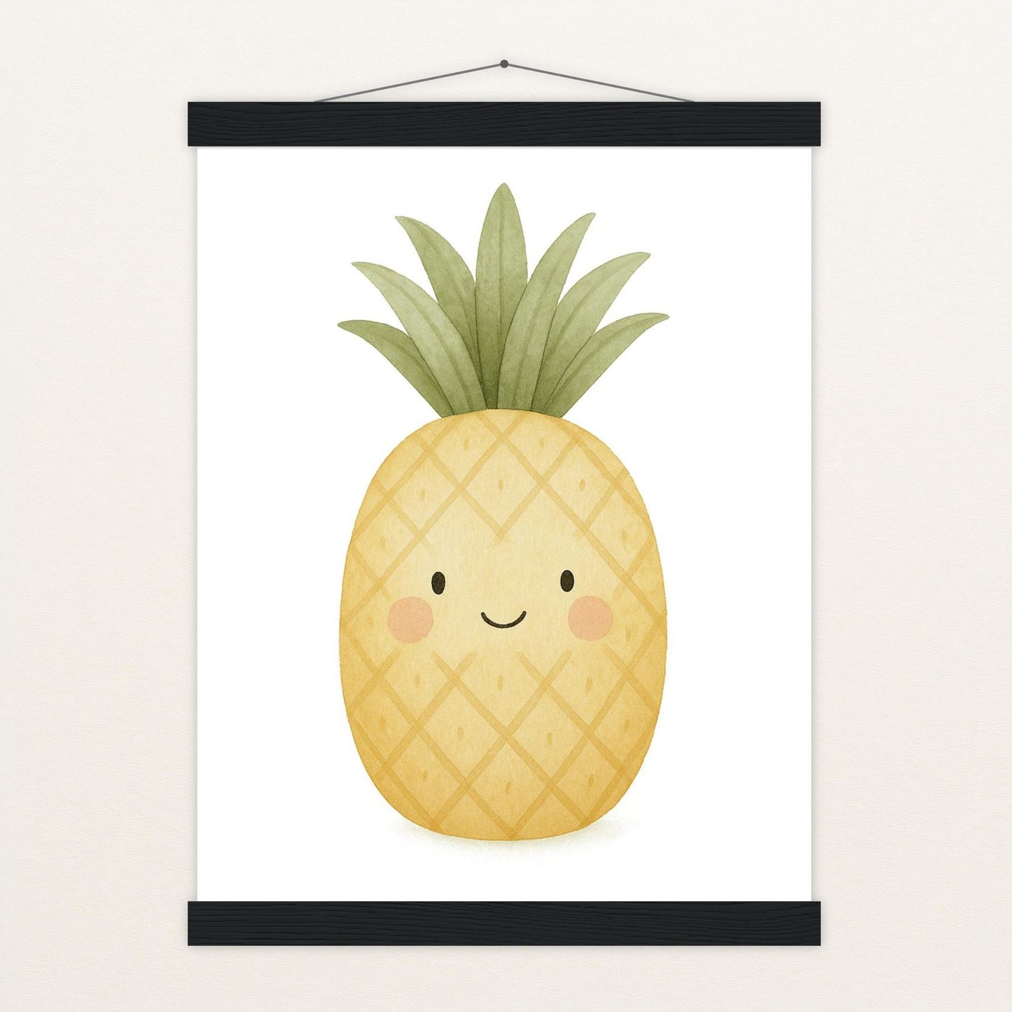 Obst: Ananas Poster mit Leisten von tinylearner