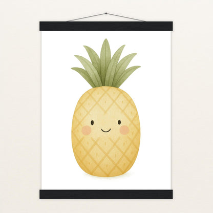 Obst: Ananas Poster mit Leisten von tinylearner