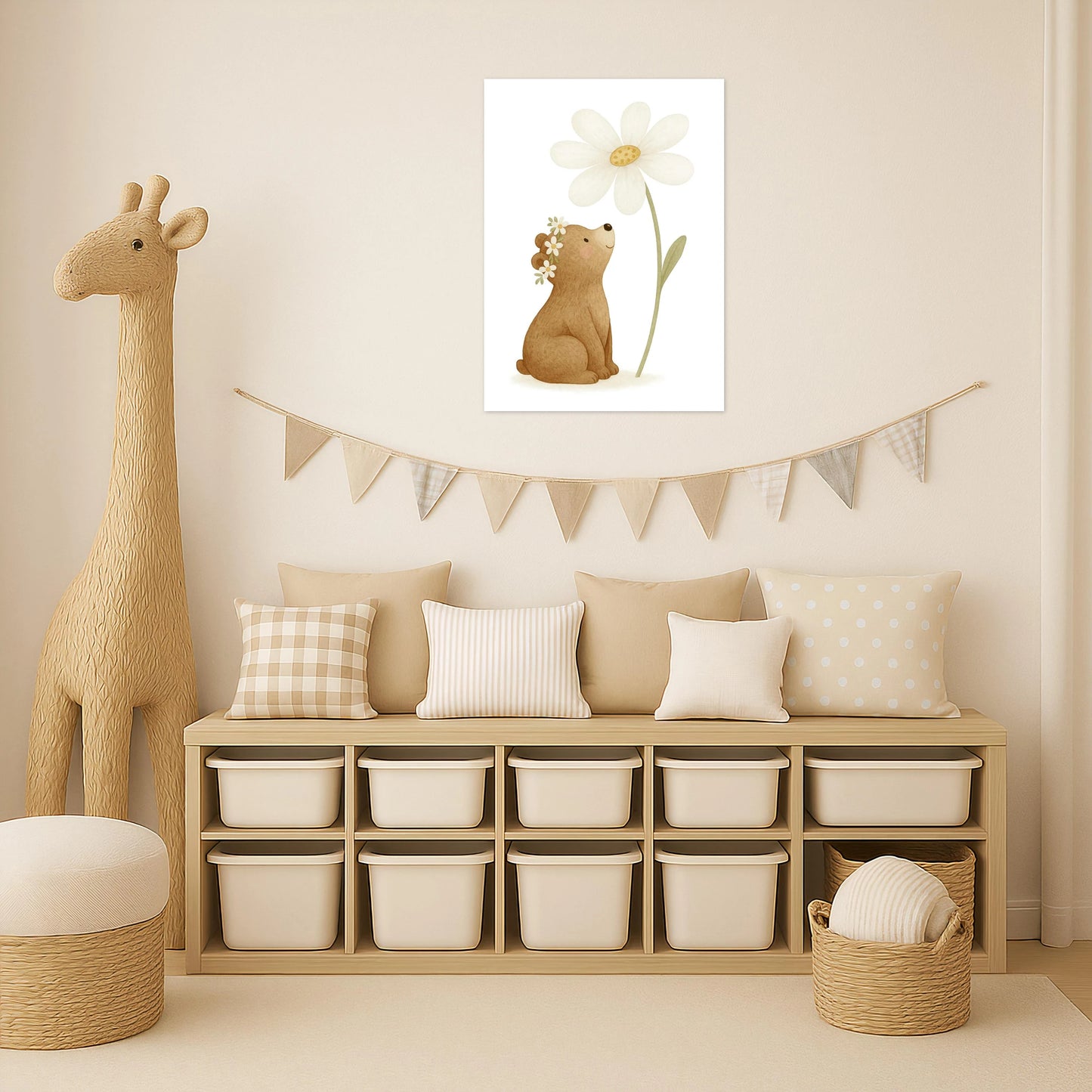 Balu der Bär - Motiv: "Gänseblümchen" Poster von tinylearner