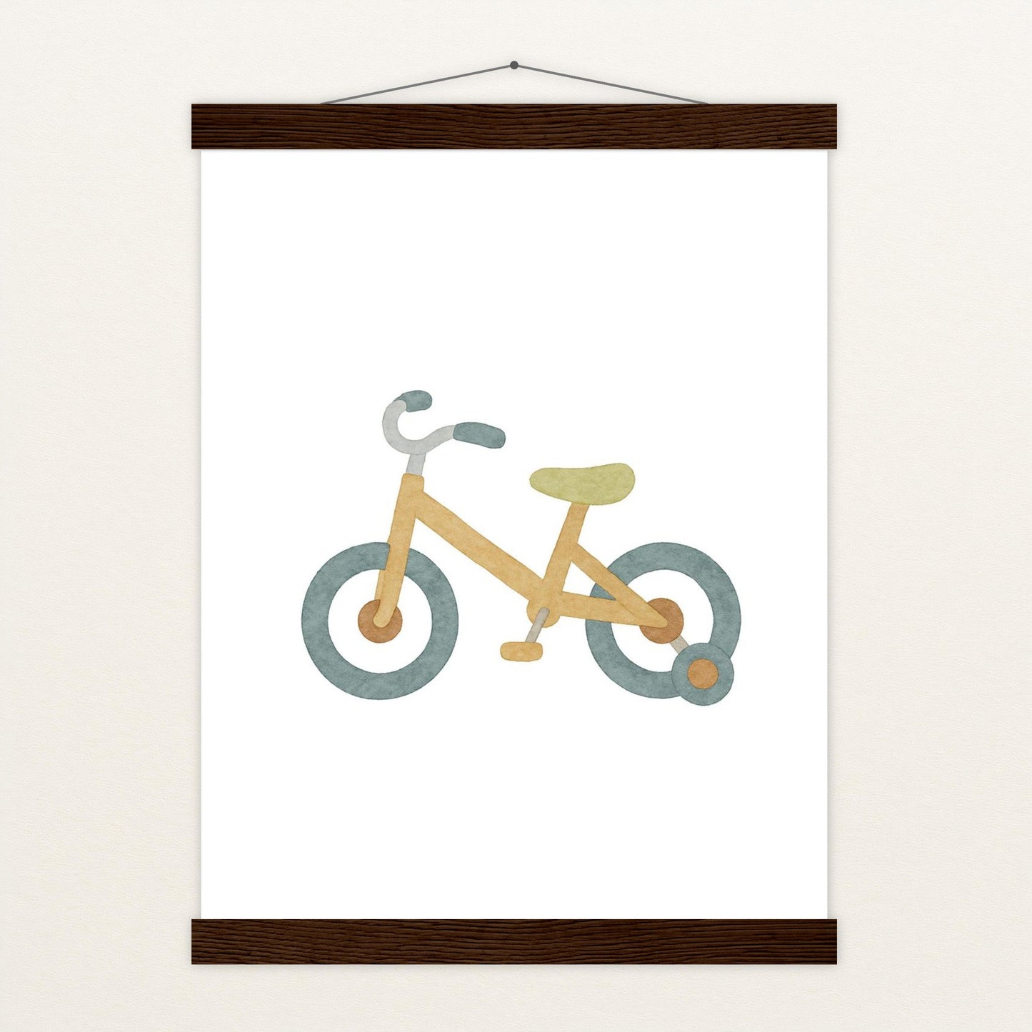 Fahrrad Poster mit Leisten von tinylearner