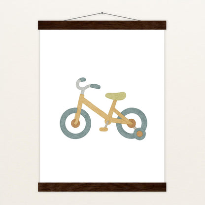 Fahrrad Poster mit Leisten von tinylearner