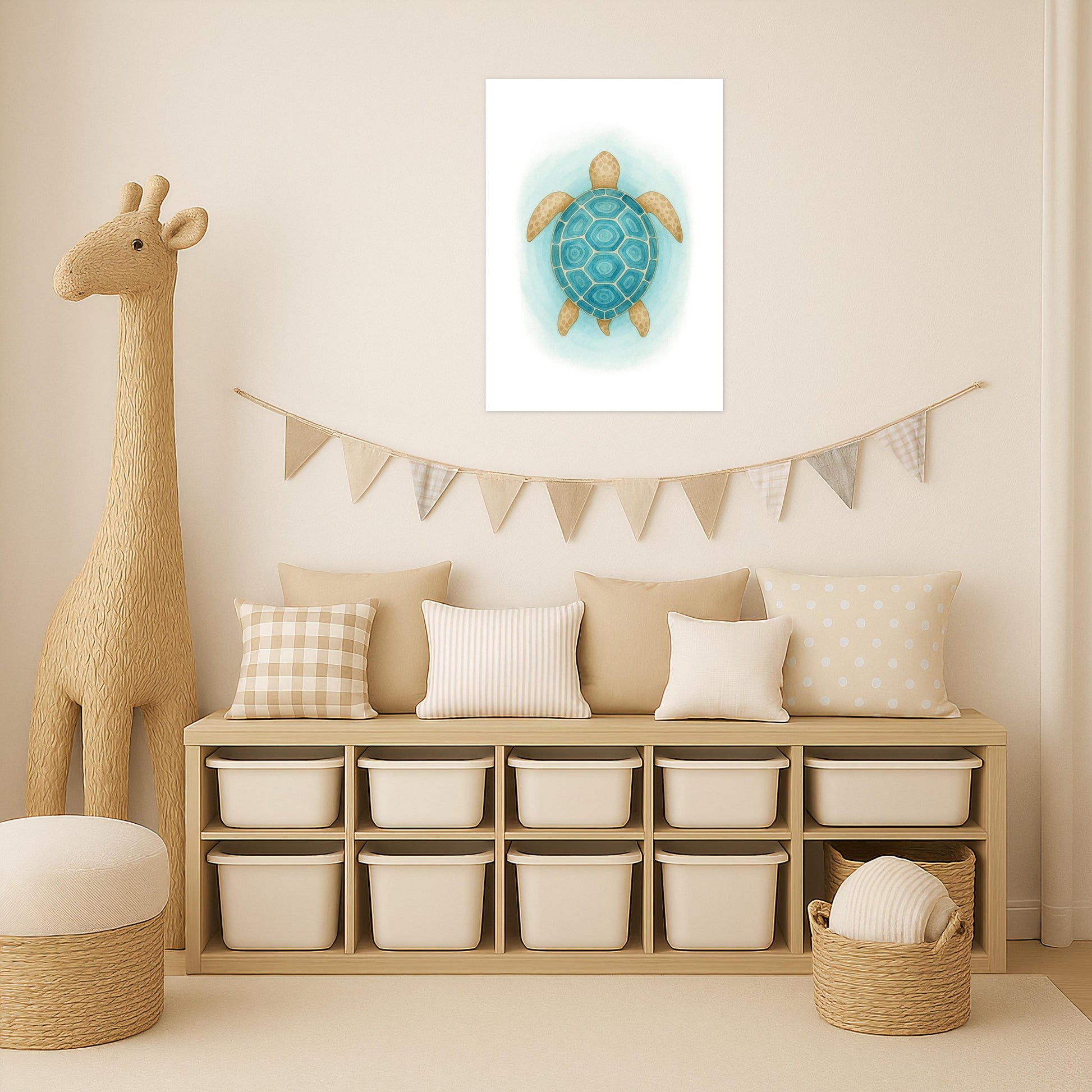 Sora die Schildkröte - Motiv: "Treiben" Poster von tinylearner