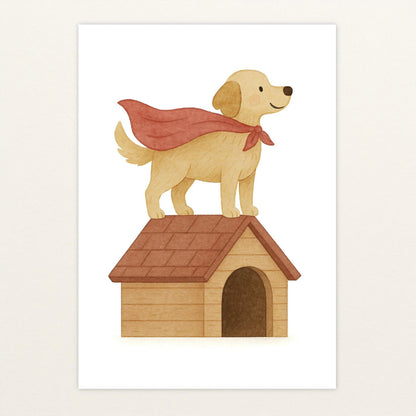 Hugo der Hund - Motiv: "Superheld" Poster von tinylearner