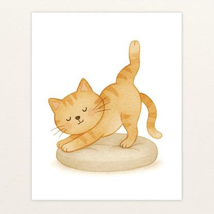 Kira die Katze - Motiv: "Yoga" Poster von tinylearner