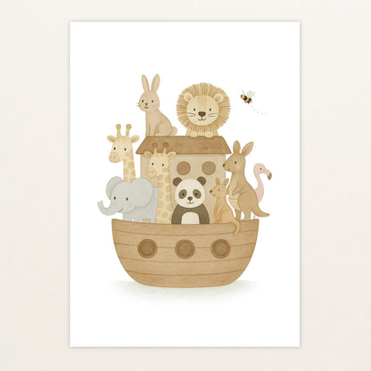 Tierfreunde - Motiv: "Arche Noah" Poster von tinylearner