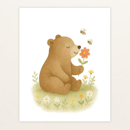 Balu der Bär - Motiv: "Blume" Poster von tinylearner
