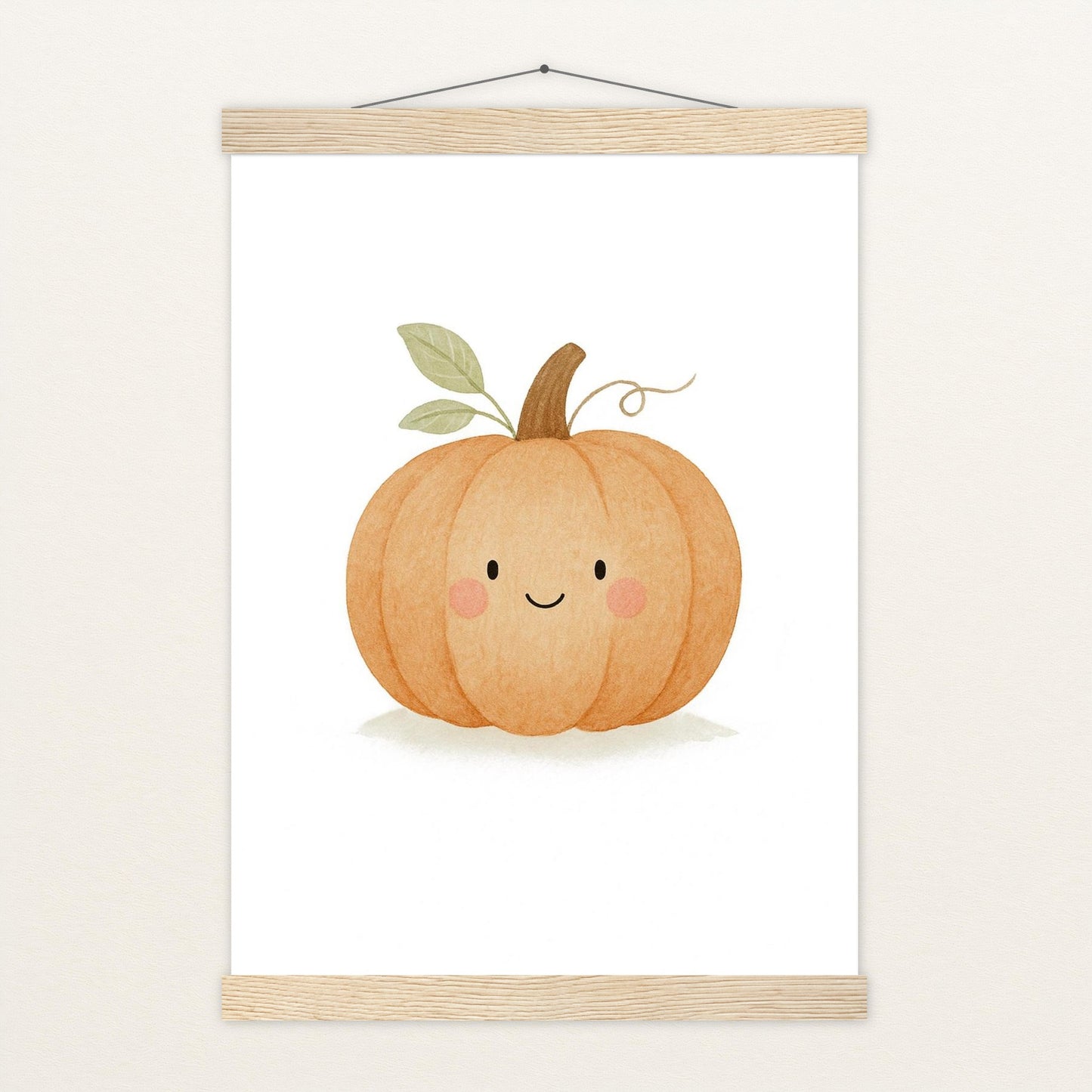 Gemüse: Kürbis Poster mit Leisten von tinylearner