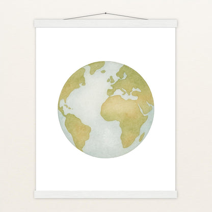 Erde Poster mit Leisten von tinylearner