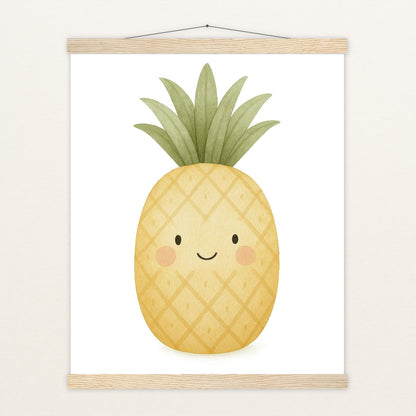 Obst: Ananas Poster mit Leisten von tinylearner