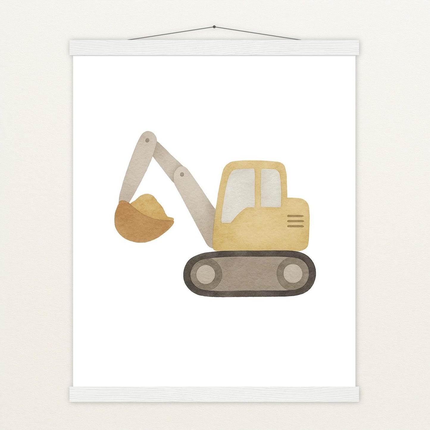 Bagger Poster mit Leisten von tinylearner