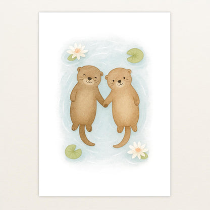 Otti der Otter Poster von tinylearner