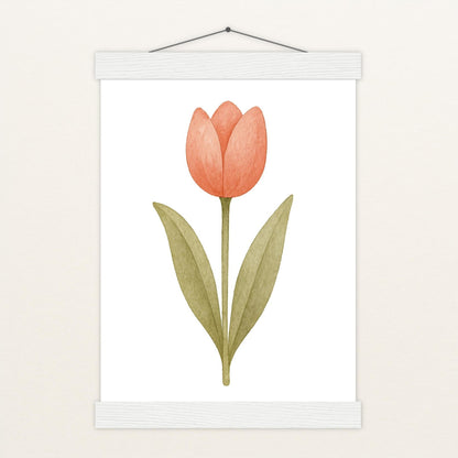 Tulpe Poster mit Leisten von tinylearner