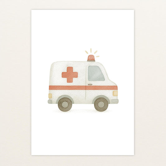 Krankenwagen Poster von tinylearner