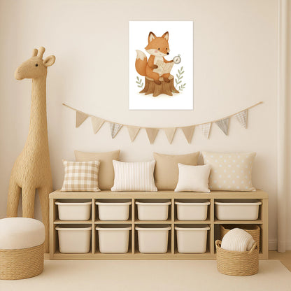 Finnegan der Fuchs - Motiv: "Abenteuerlust" Poster von tinylearner