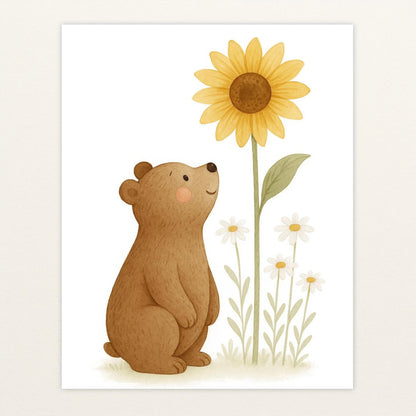 Balu der Bär - Motiv: "Sonnenblume" Poster von tinylearner