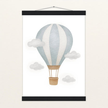Heißluftballon Poster mit Leisten von tinylearner