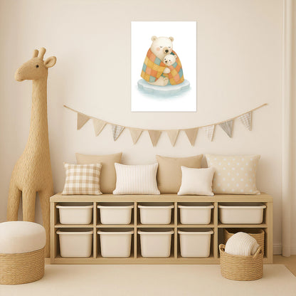 Pummel der Polarbär - Motiv: "Familie" Poster von tinylearner