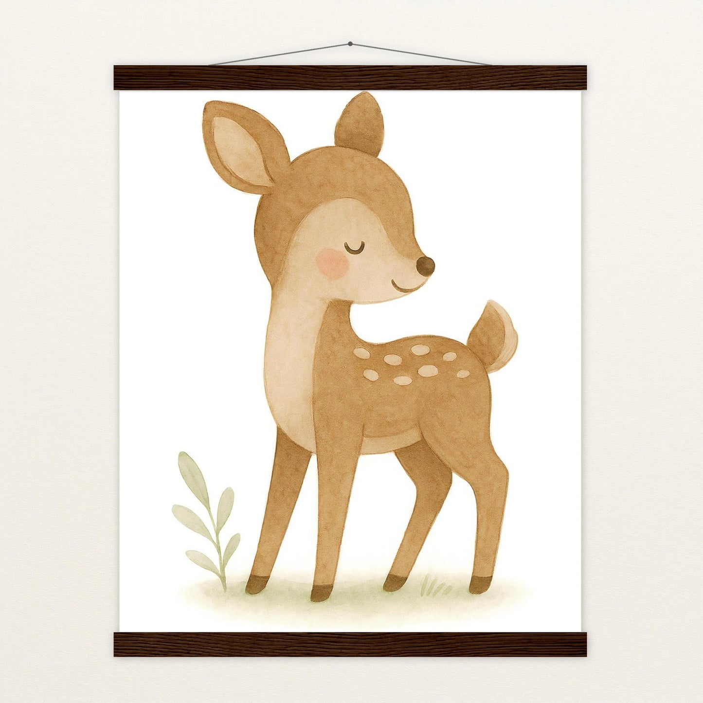 Ria das Reh Poster mit Leisten von tinylearner