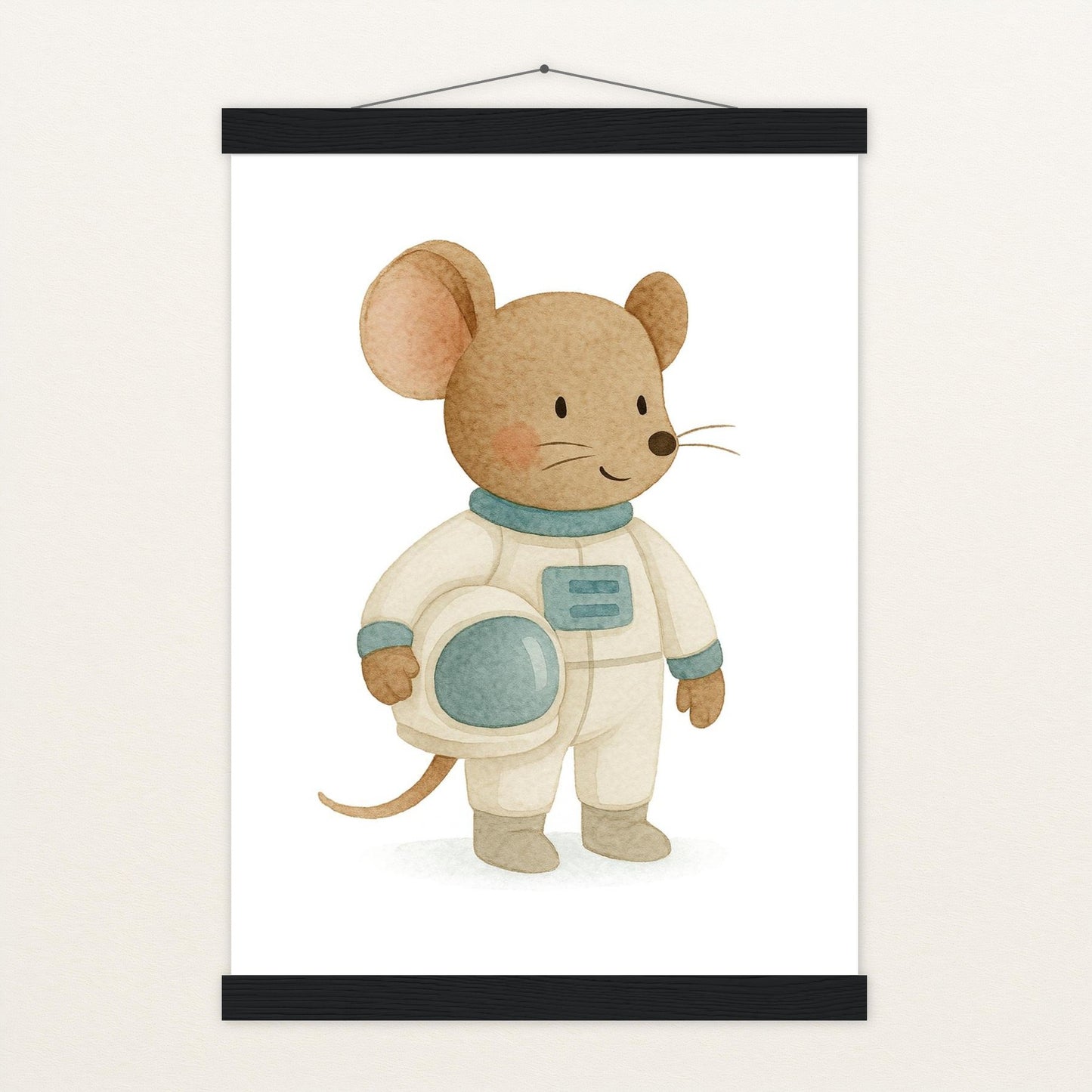 Mimi die Maus - Motiv: "Astronaut" Poster mit Leisten von tinylearner