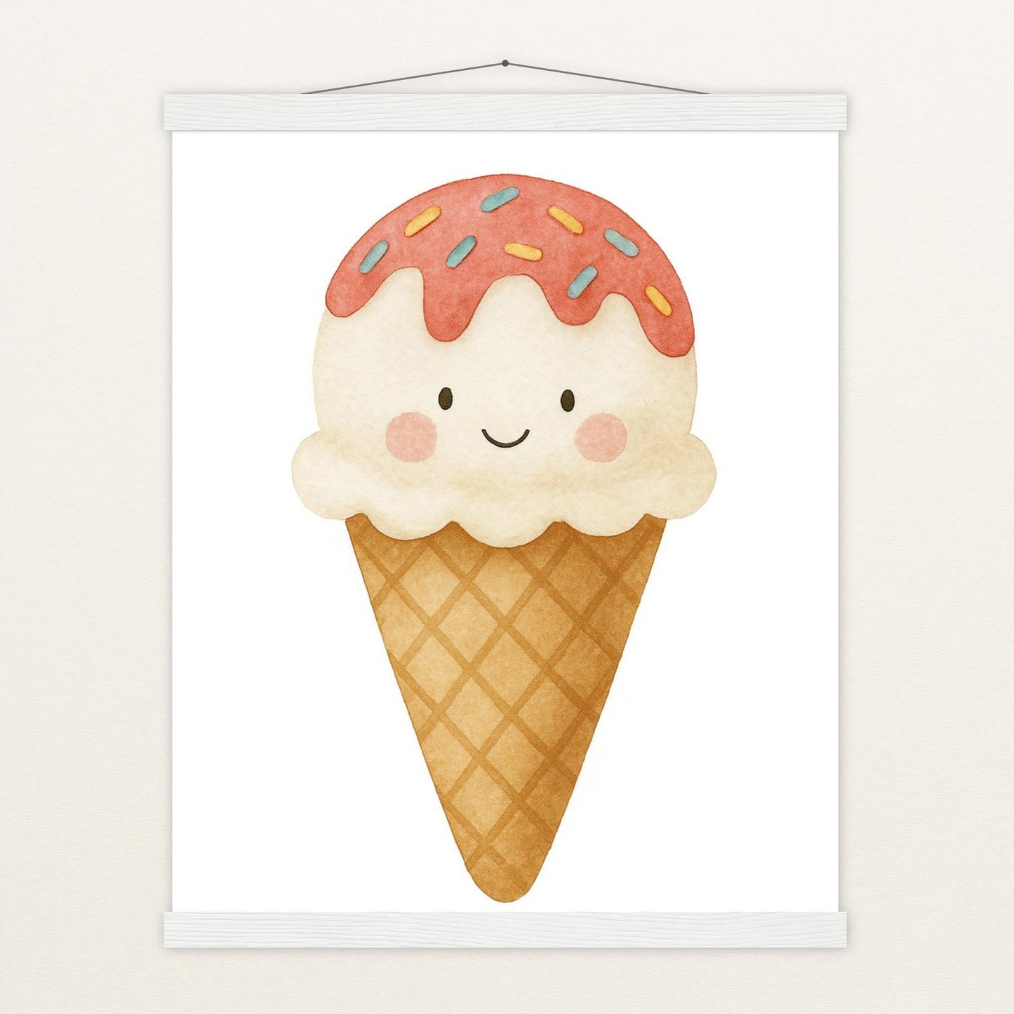 Süßes: Eiscreme Poster mit Leisten von tinylearner
