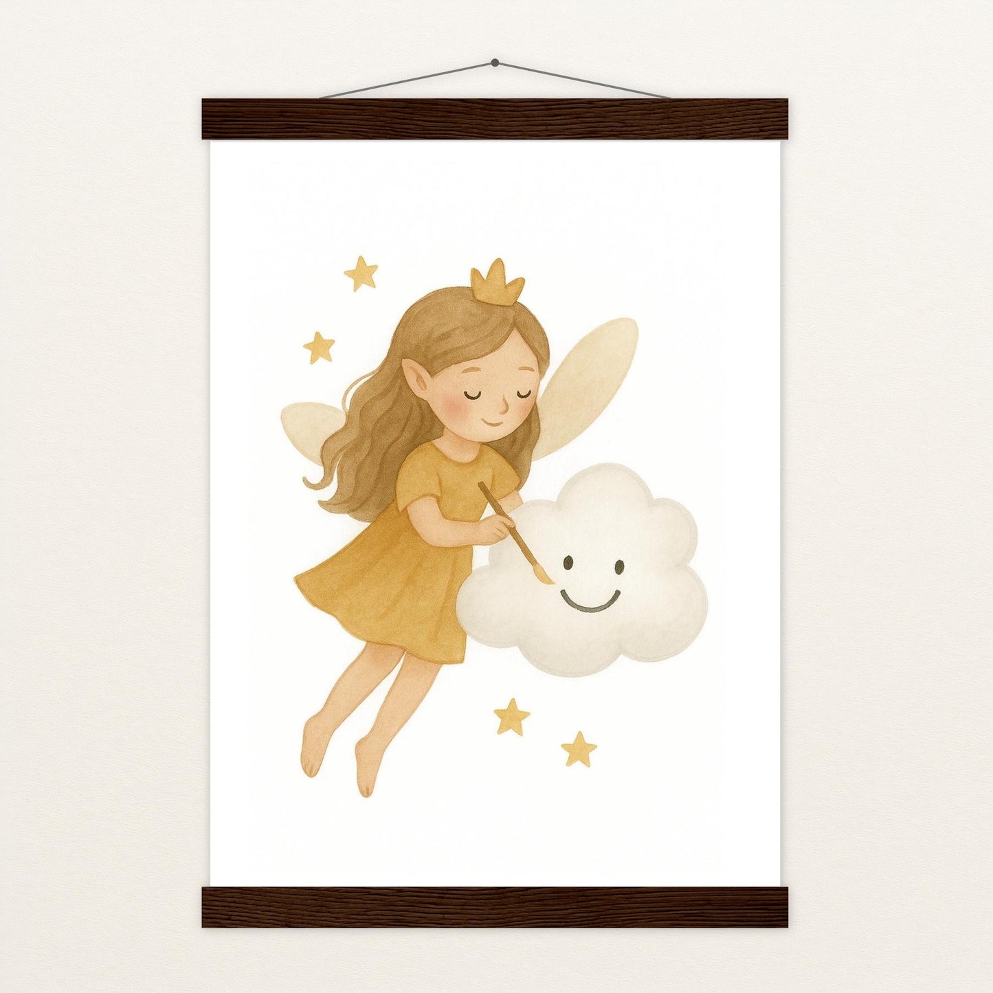 Fina die Fee - Motiv: "Wolke" Poster mit Leisten von tinylearner