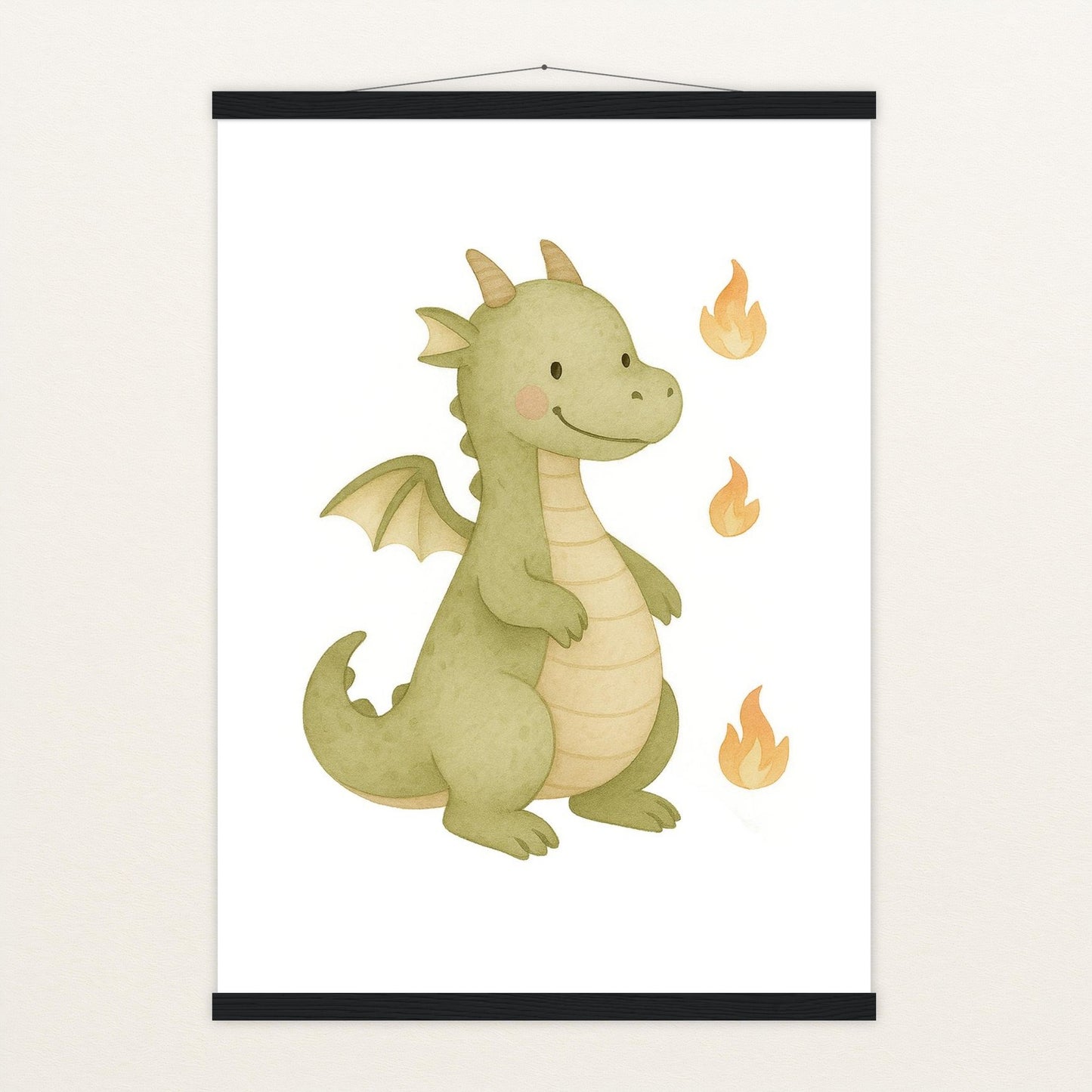 Drax der Drache Poster mit Leisten von tinylearner