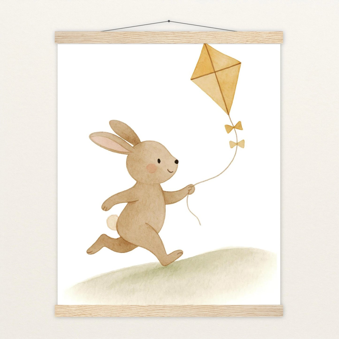 Holly der Hase - Motiv: "Drachen" Poster mit Leisten von tinylearner