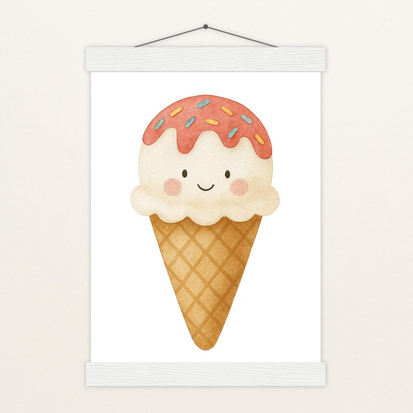 Süßes: Eiscreme Poster mit Leisten von tinylearner