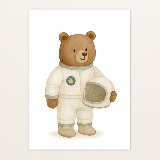 Balu der Bär - Motiv: "Astronaut" Poster von tinylearner